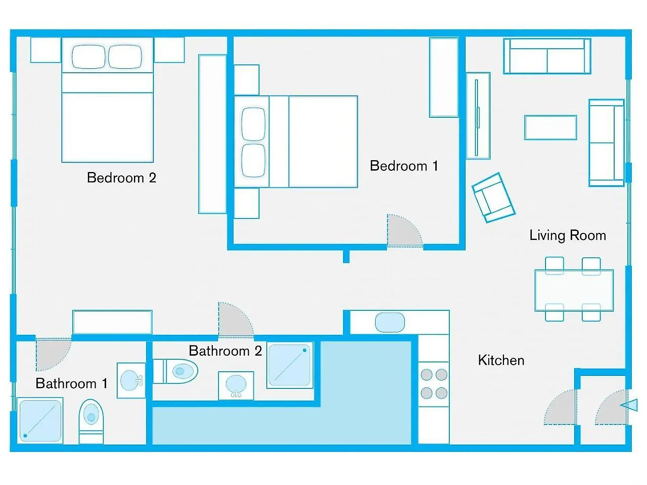 Apartment The Goethe Loft, 2 Bedroom Up To 5 People Berlin